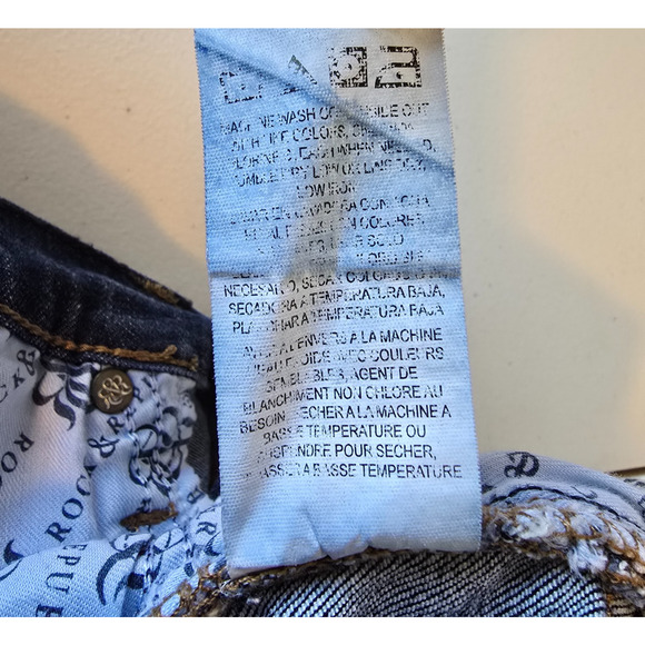 Rock & Republic Fixx Skinny Women's 16 Blue Dark Wash - Picture 7 of 16